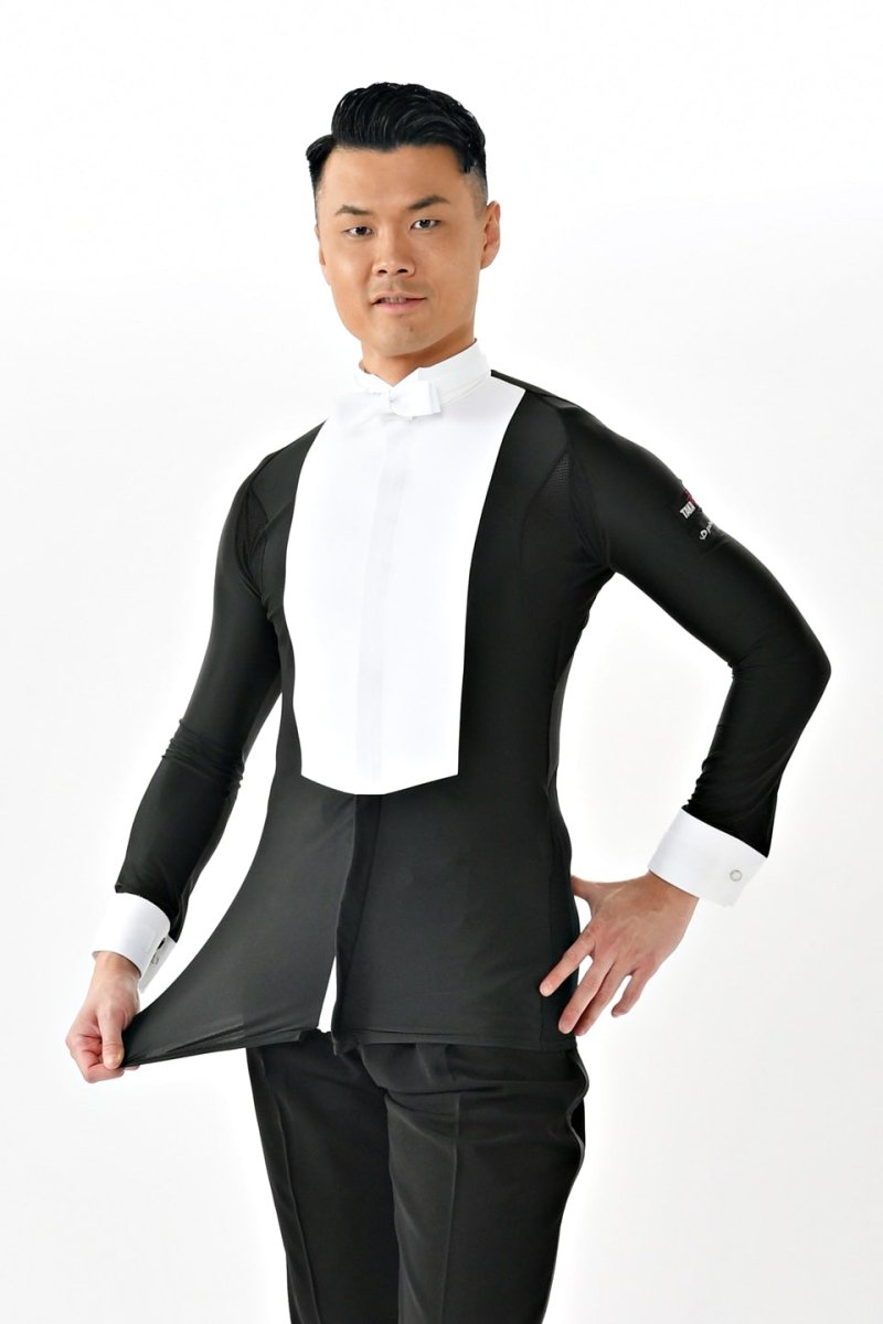 【Taka Dance タカダンス】メンズ 燕尾服用 イカ胸シャツ レボリューション インナーパンツ無し MS281A ネック 36～45㎝