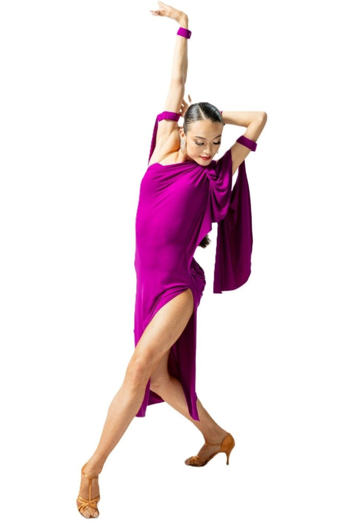 【TAKA DANCE】社交ダンスドレス ラテン 社交ダンス ラテン花柄ドレス TAKAダンス 【公式通販】