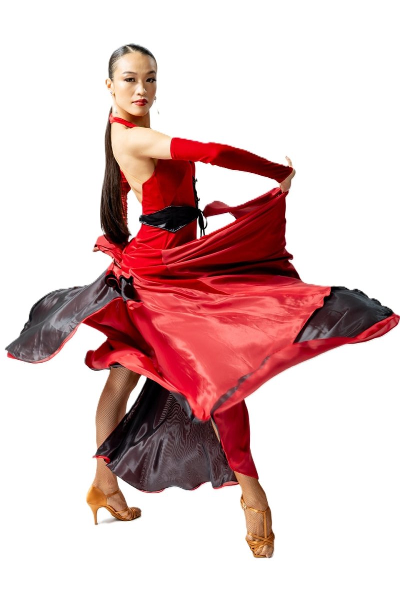 【新品未使用品】TAKA DANCE 社交ダンス　パーティードレス TAKA DANCE タカダンス】パソドレス 3L-00167｜社交ダンス ラテン