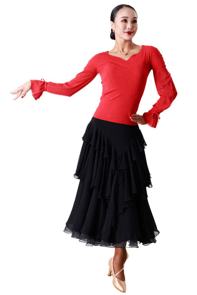 TAKA DANCE 黒 ダンス衣装　レディース 新品未使用 Taka Dance タカダンス｜社交ダンス衣装通販のダンスファッション