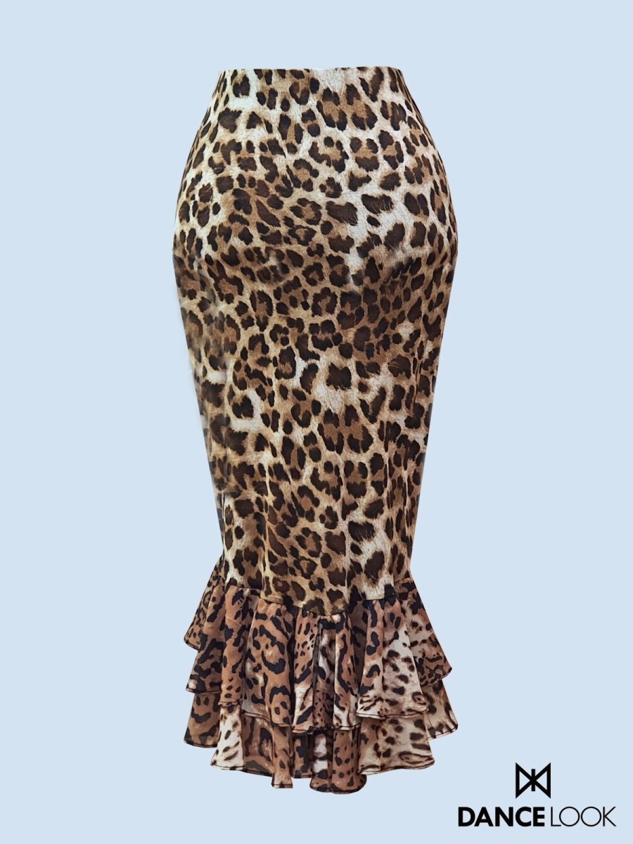 DANCE LOOK ダンスルック】レディースウェアゼナ ブラック＆レオパード