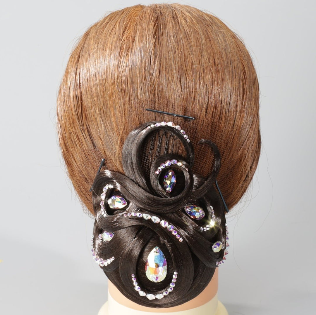 社交ダンスヘアシニヨンオーナメント髪飾り 社交ダンスやパーティーや競技用におすすめ！ レディース ヘアー