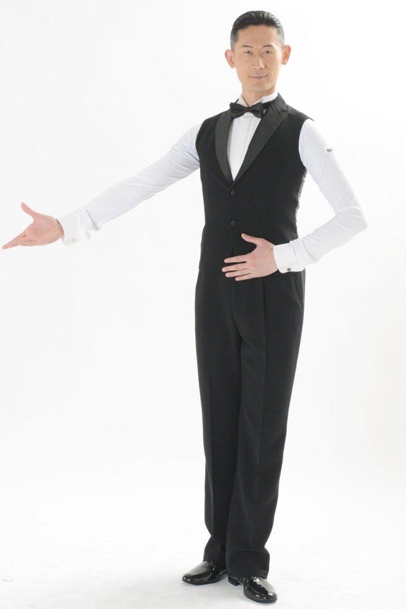 【美品 日本製 社交ダンス衣装】ブラック TAKADANCE シャツ ベロア 社交ダンスウェア衣装｜社交ダンス衣装通販のダンスファッション